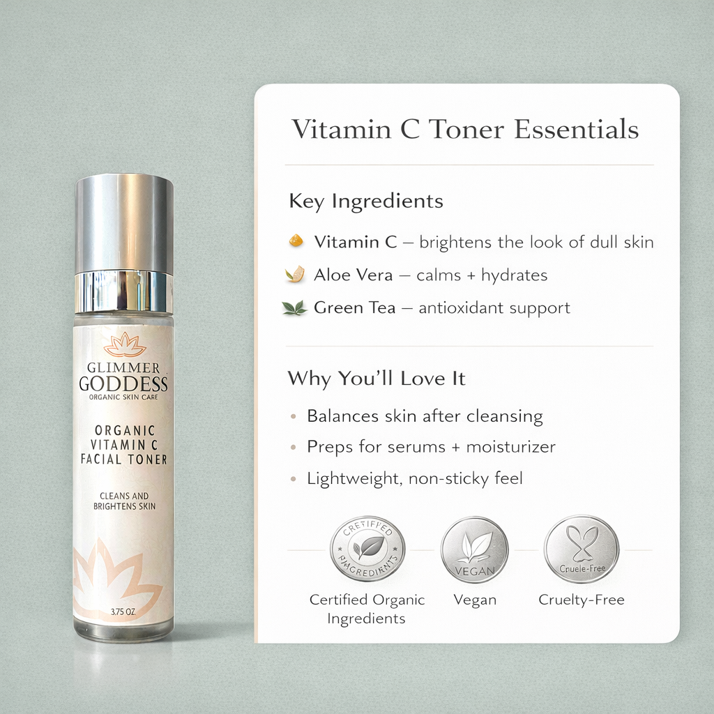 Organic Vitamin C Facial Toner – Natural Brightening Astringent-4