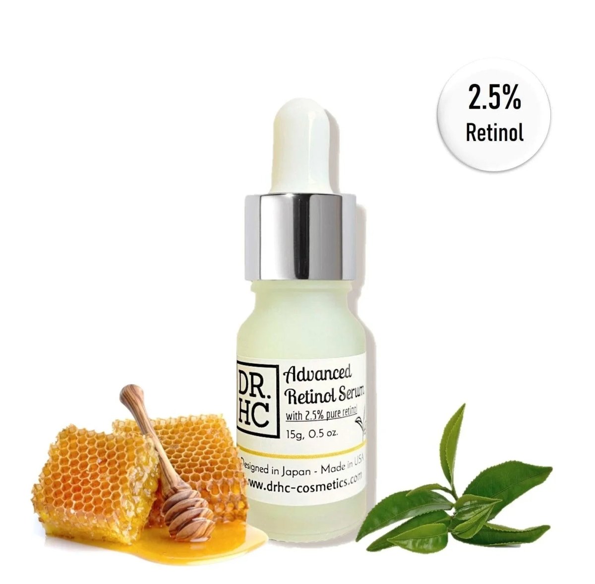 DR.HC Advanced Retinol Serum (15g, 0.5oz.) (2.5% Retinol, Anti-aging, Anti-acne, Skin brightening, Skin recovery...)Serum