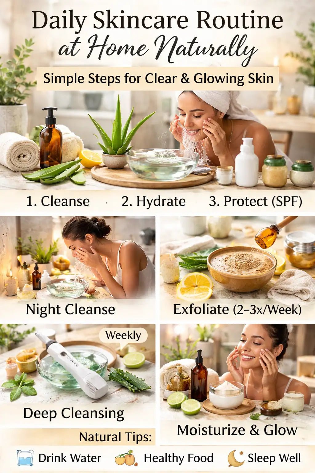 Daily Skin Care Routine At Home Naturally - swipencart