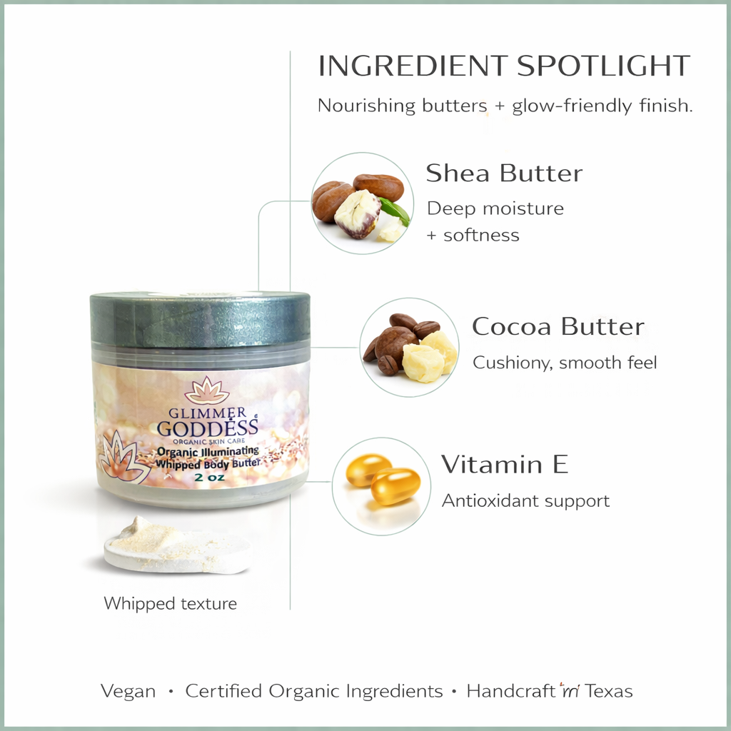 Organic Shimmer Body Butter 2 oz – Travel-1