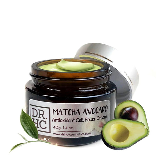 DR.HC Matcha Avocado Antioxidant Cell Power Cream (40g, 1.4oz) (Anti-aging, Skin recovery, Skin toning, Anti-pollution...)-0
