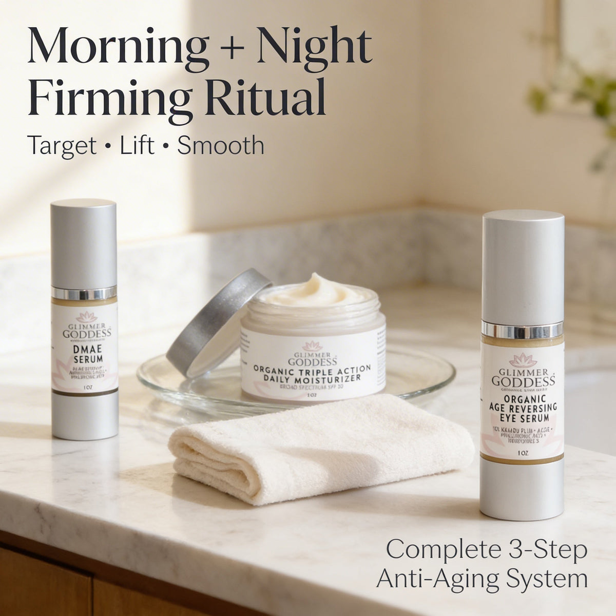 Organic Anti-Wrinkle Trio – 3-Step Collagen Boosting System-1