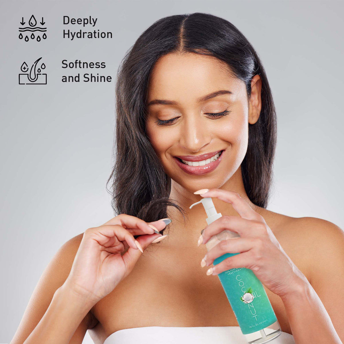 The Ultimate Hair & Skin Restoration Bundle: LED Therapy Brush, Castor Oil, Sweet Almond Oil, & Fractionated Coconut Oil-1
