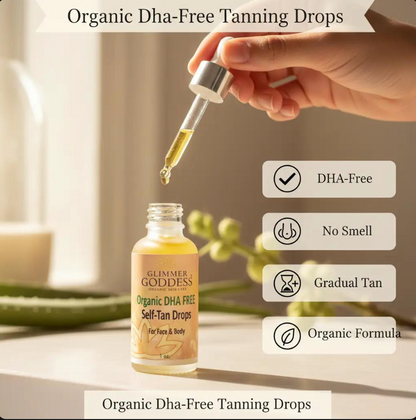Organic DHA‑Free Tanning Drops – Gradual, No‑Odor Glow-3