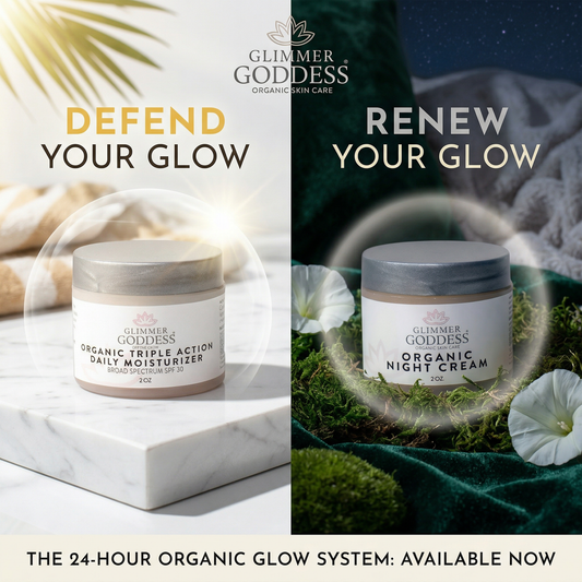 Organic Day & Night Duo – Triple Action SPF 30 Moisturizer + Skin Renewal Night Cream Bundle-0