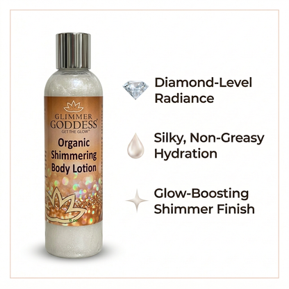 Organic Diamond Shimmer Body Lotion – Buildable Luminous Glow-0