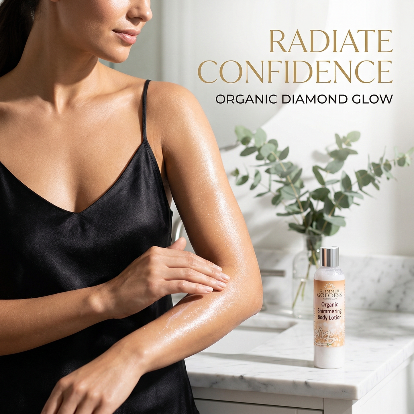Organic Diamond Shimmer Body Lotion – Buildable Luminous Glow-2