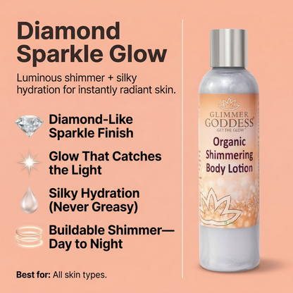 Organic Diamond Shimmer Body Lotion – Buildable Luminous Glow-1