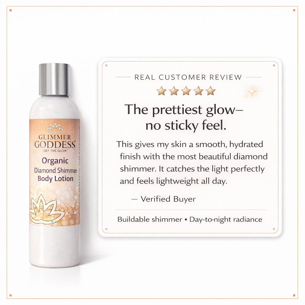Organic Diamond Shimmer Body Lotion – Buildable Luminous Glow-3