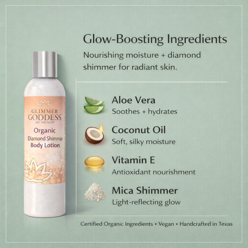 Organic Diamond Shimmer Body Lotion – Buildable Luminous Glow-4