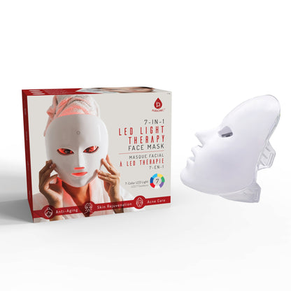 7-Color Facial Therapy Mask + 3-in-1 LED Scalp & Hair Treatment Brush-2