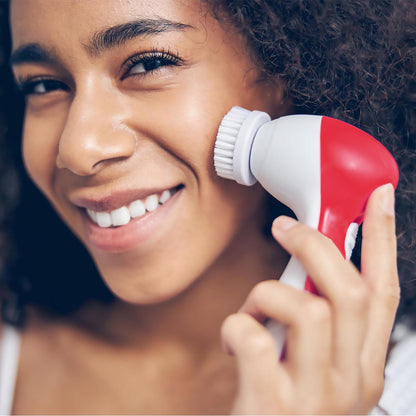Red Light LED Scalp & Hair Therapy Brush & Advanced Facial Cleansing-2