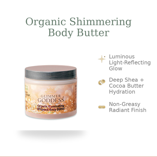 Organic Shimmer Body Butter – Radiant, Deep Hydration-0