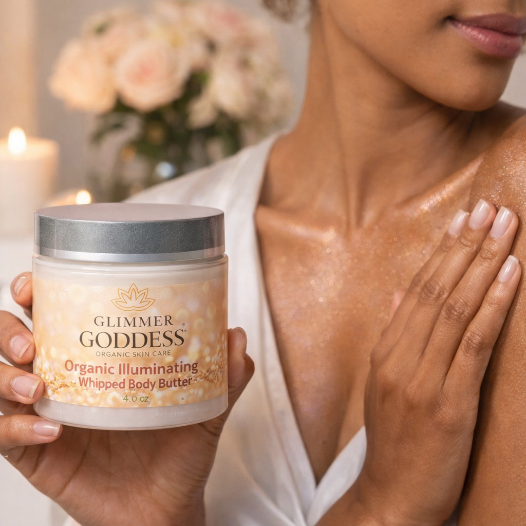 Organic Shimmer Body Butter – Radiant, Deep Hydration-1