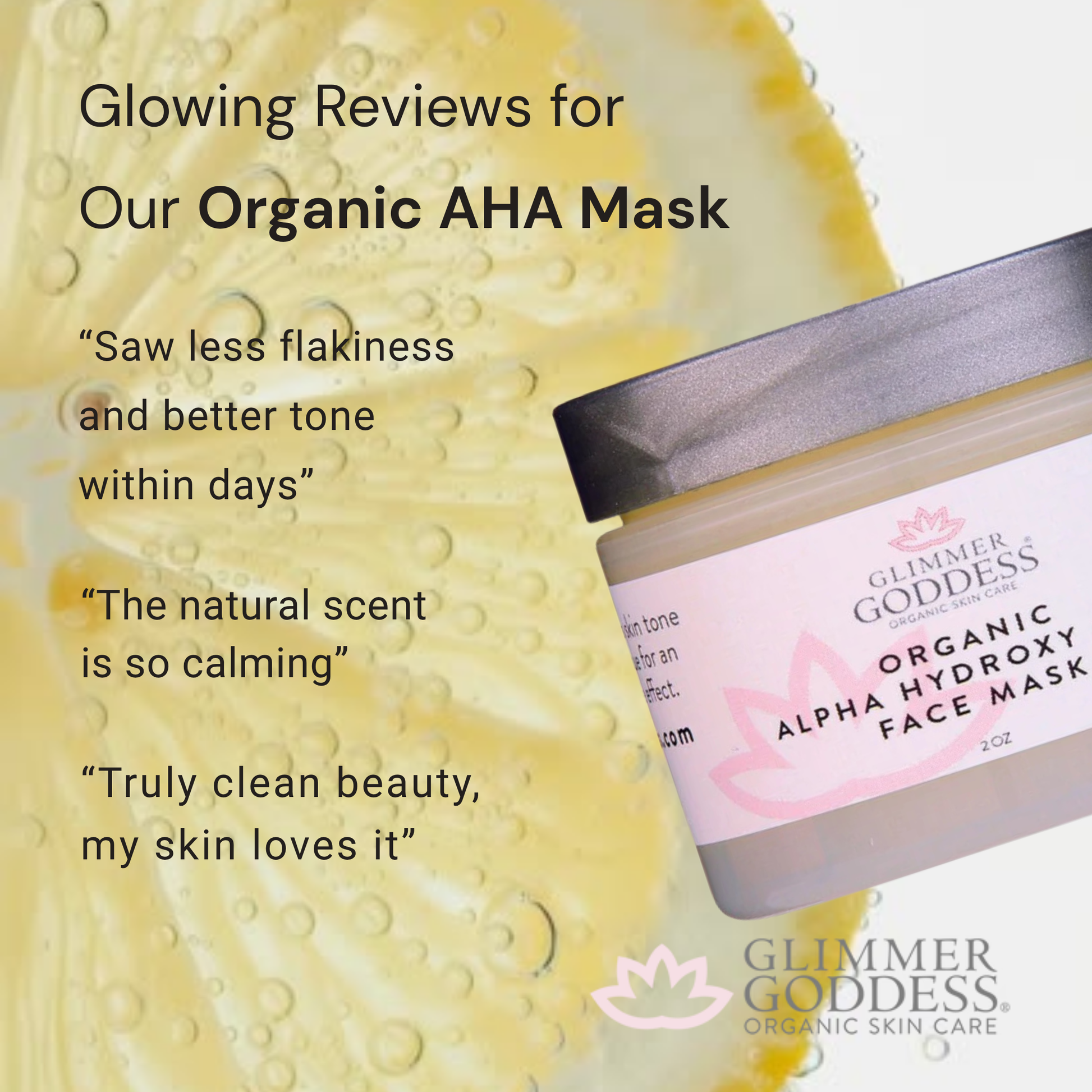 Organic AHA Face Mask – Renewing Treatment for Exfoliation & Glow-2
