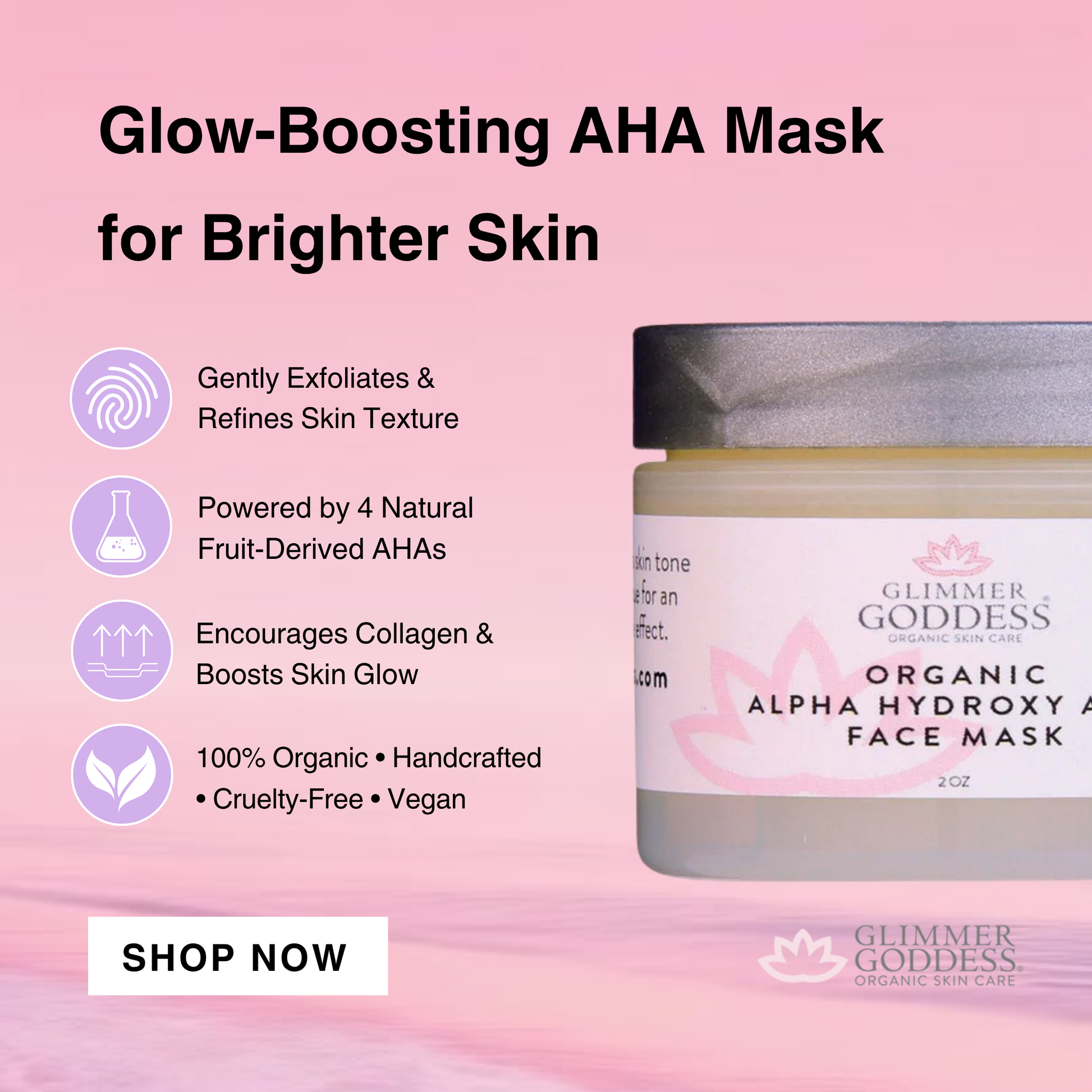 Organic AHA Face Mask – Renewing Treatment for Exfoliation & Glow-1