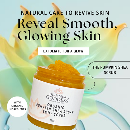 Organic Pumpkin Shea Sugar Body Scrub – Fall Scented Exfoliator-2