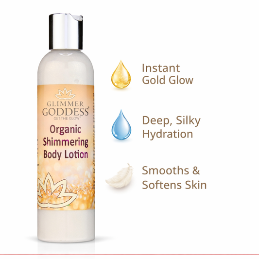 Organic Gold Shimmer Body Lotion – Buildable Luminous Glow-0