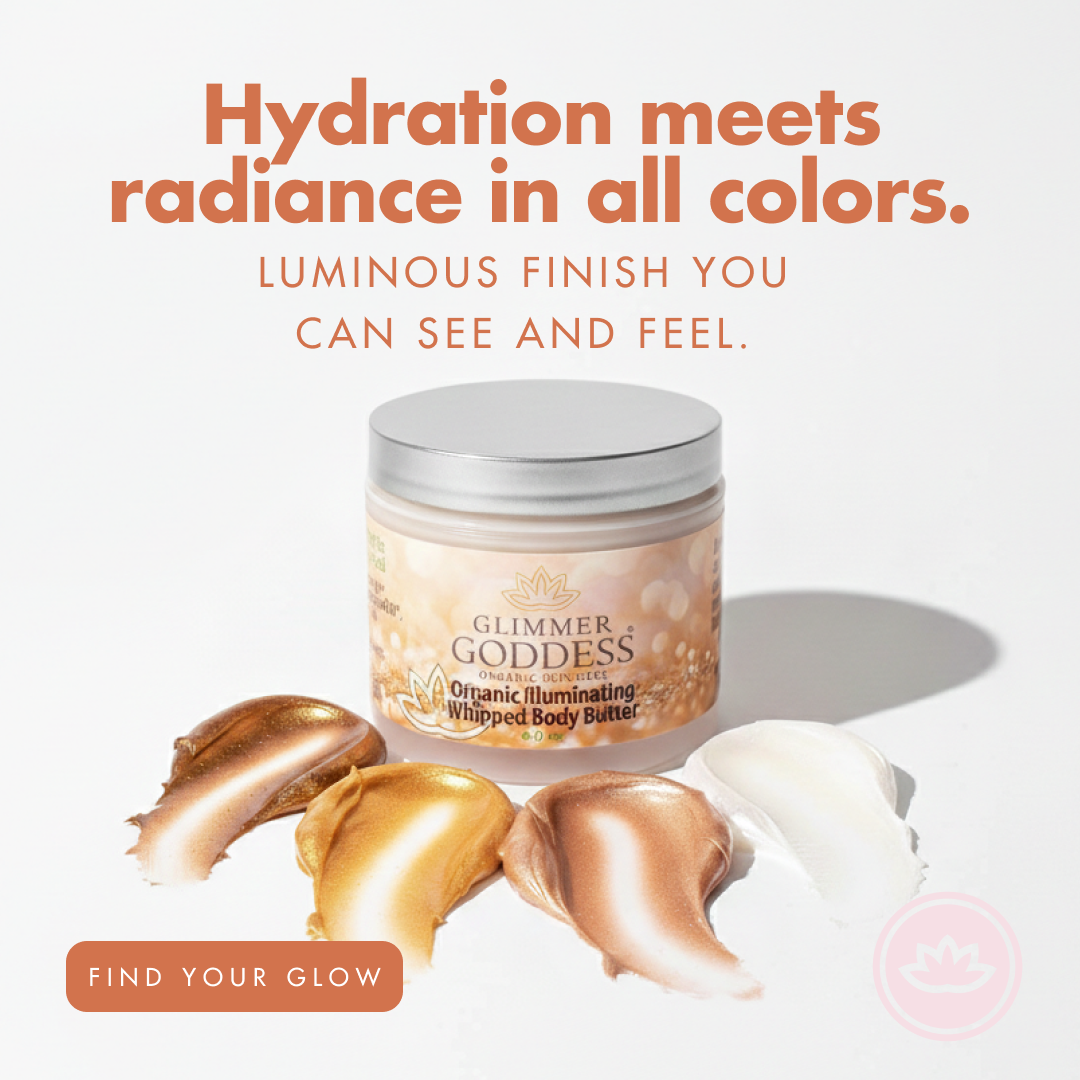 Organic Shimmer Body Butter – Radiant, Deep Hydration-3