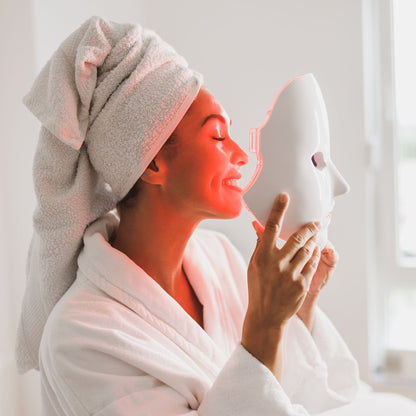 His & Hers Professional Glow at Home: 7-in-1 LED Light Therapy Face Mask-3