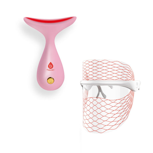 LED Light Therapy Face Mask & Sculpting Wand-0