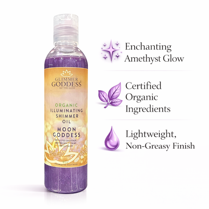 Organic Shimmer Body Oil for a Soft, Non-Greasy Body Glow-3