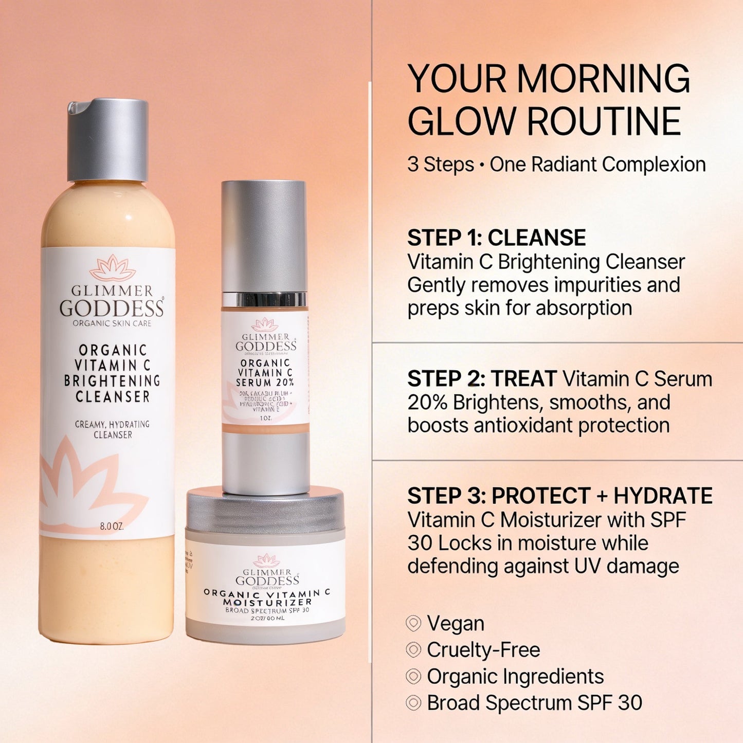 Morning Glow Routine – Vitamin C 3-Step Brightening System-1