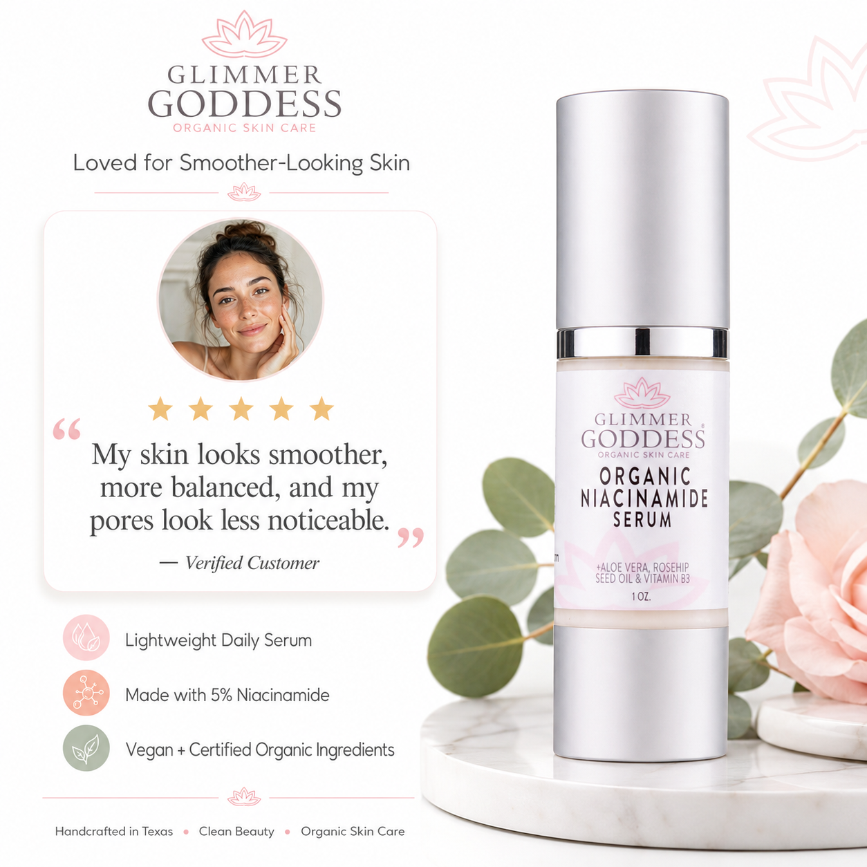 Organic Niacinamide Serum 5% – Pore Minimizer & Anti-Aging Treatment-2
