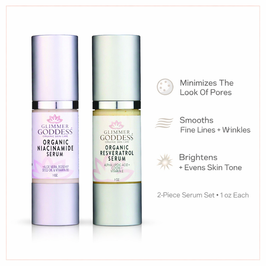 Organic Niacinamide + Resveratrol Serum Duo – Pore Refining & Brightening-0