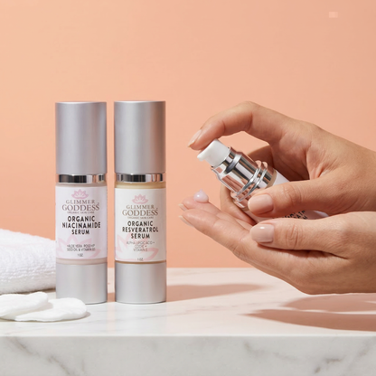 Organic Niacinamide + Resveratrol Serum Duo – Pore Refining & Brightening-1
