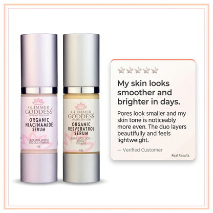 Organic Niacinamide + Resveratrol Serum Duo – Pore Refining & Brightening-2