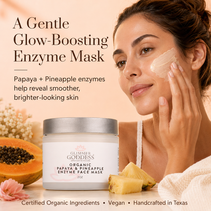 Organic Papaya Pineapple Enzyme Face Mask – Gentle Exfoliating Treatment-1