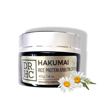 DR.HC Hakumai Rice Protein Arbutin Cream (25~40g, 0.9~1.4oz) (Skin brightening, Anti-acne, Anti-blemish, Anti-aging...)-0