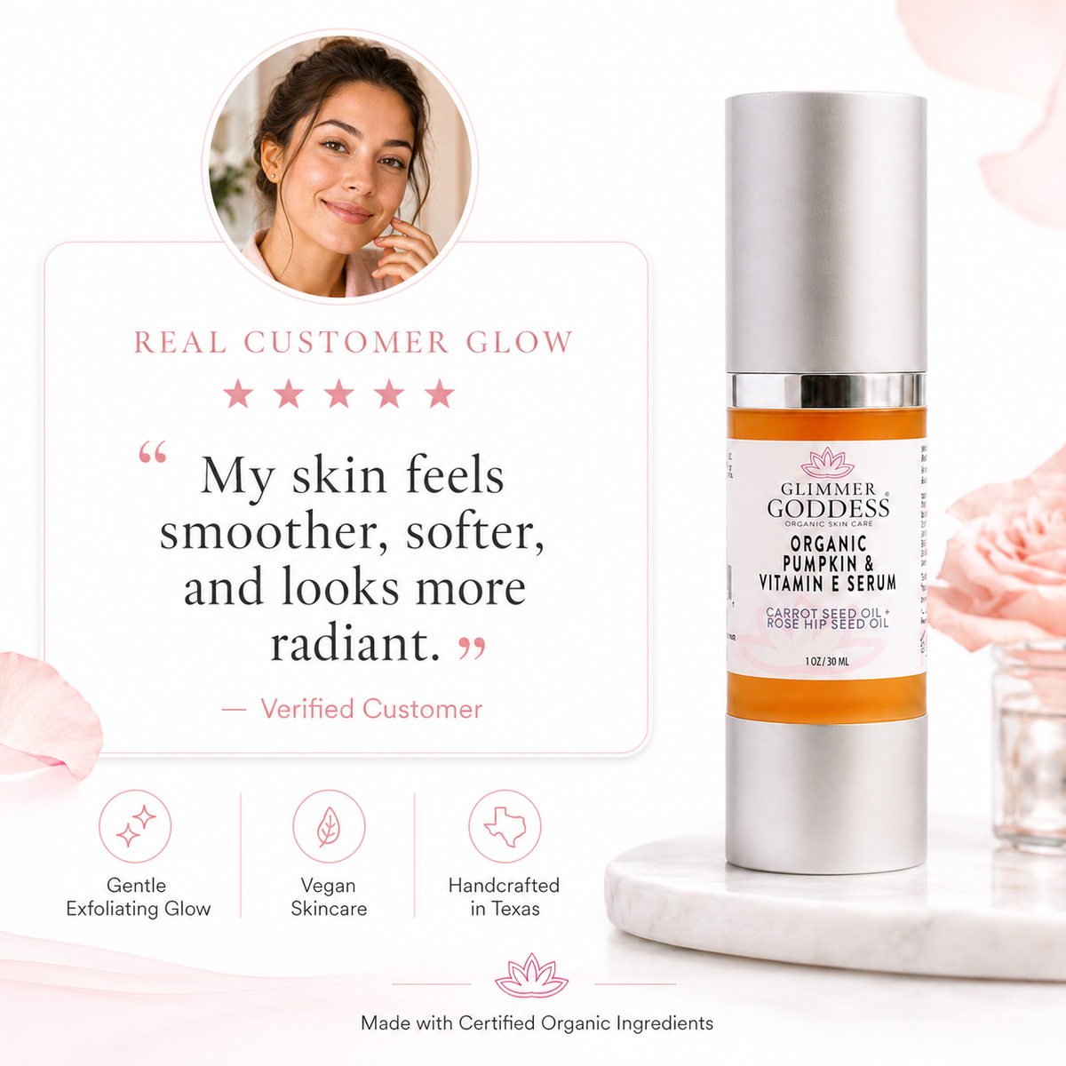 Organic Pumpkin Enzyme Serum – Exfoliating Glow Treatment-2