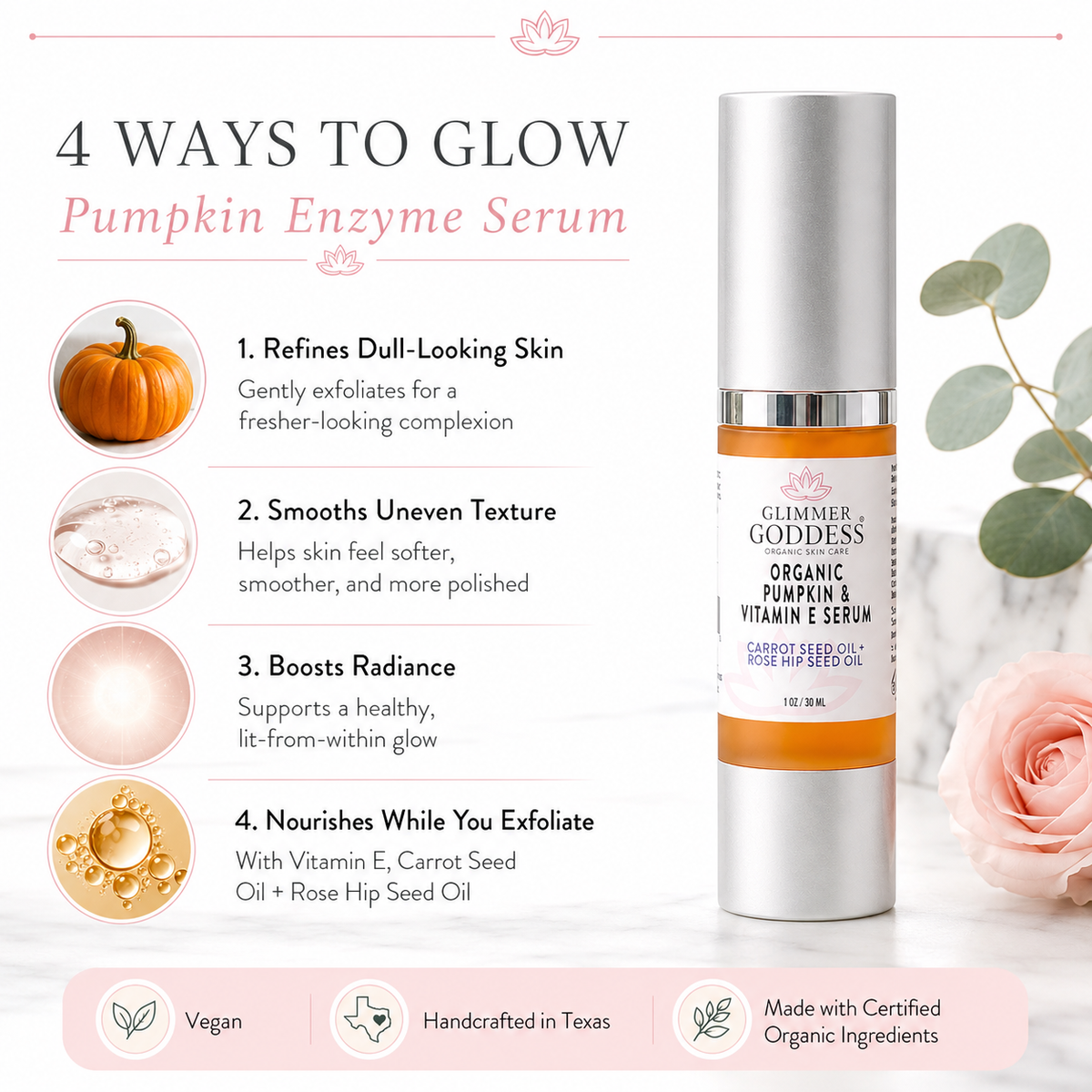 Organic Pumpkin Enzyme Serum – Exfoliating Glow Treatment-4
