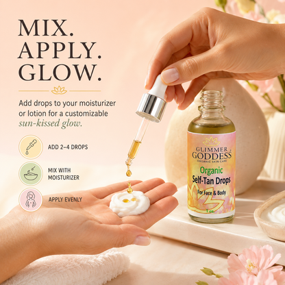 Organic Self Tan Drops – Fast Glow-1