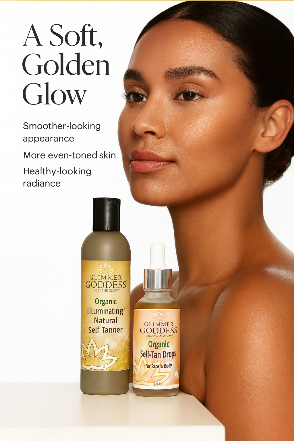 Organic Self Tanner & Self Tan Drops Bundle – Natural Sunless Tanning Kit-4
