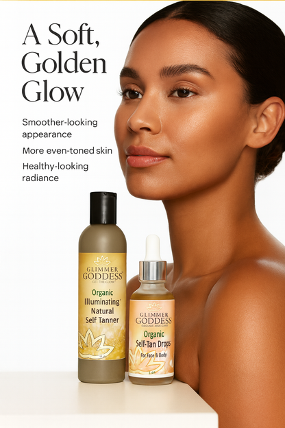 Organic Self Tanner & Self Tan Drops Bundle – Natural Sunless Tanning Kit-4