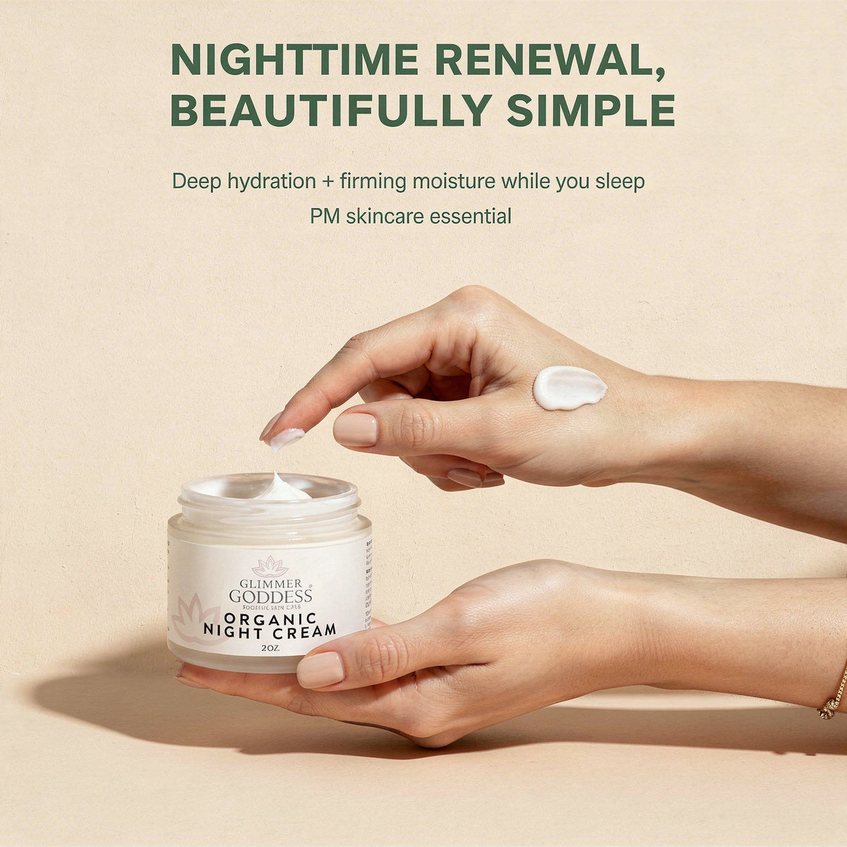Organic Skin Renewal Night Cream 2 oz – Anti-Aging-2