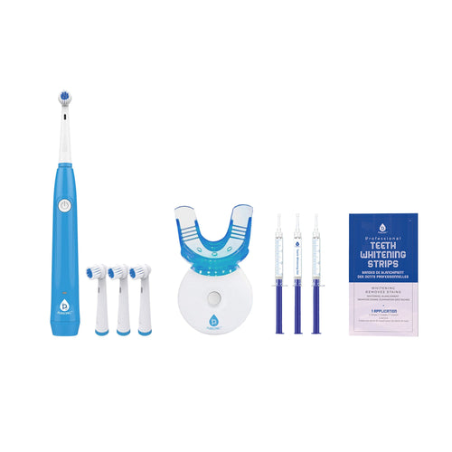 Ultimate Smile Brightening Bundle: PureWhite LED Kit, Rechargeable Rotary Toothbrush & Whitening Strips-0