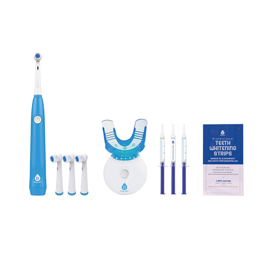 Ultimate Smile Brightening Bundle: PureWhite LED Kit, Rechargeable Rotary Toothbrush & Whitening Strips-0