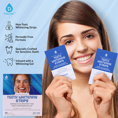 Pursonic Teeth Whitening Essentials Bundle – Whitening Pens + Professional Whitening Strips-2