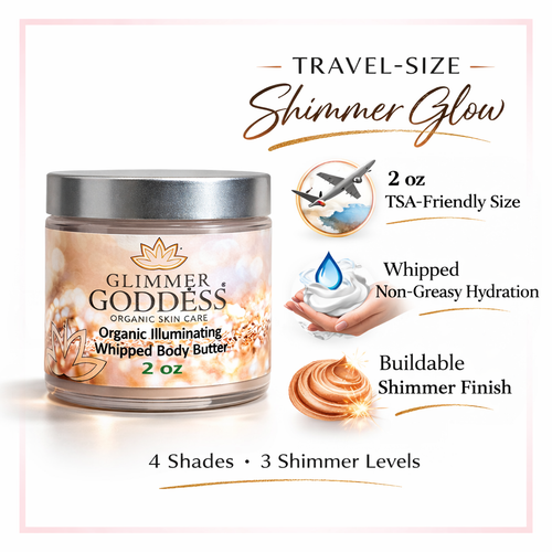 Organic Shimmer Body Butter 2 oz – Travel-0