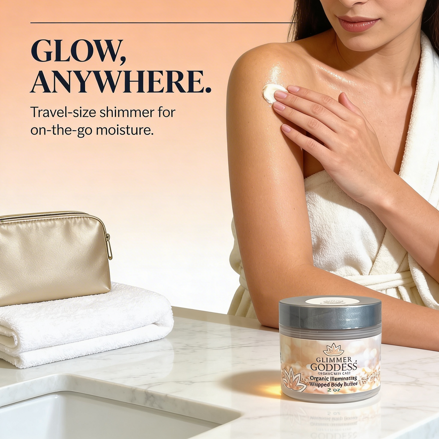 Organic Shimmer Body Butter 2 oz – Travel-2