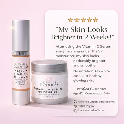 Organic Vitamin C Serum & SPF 30 Moisturizer Duo-2