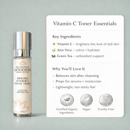 Organic Vitamin C Facial Toner – Natural Brightening Astringent-4