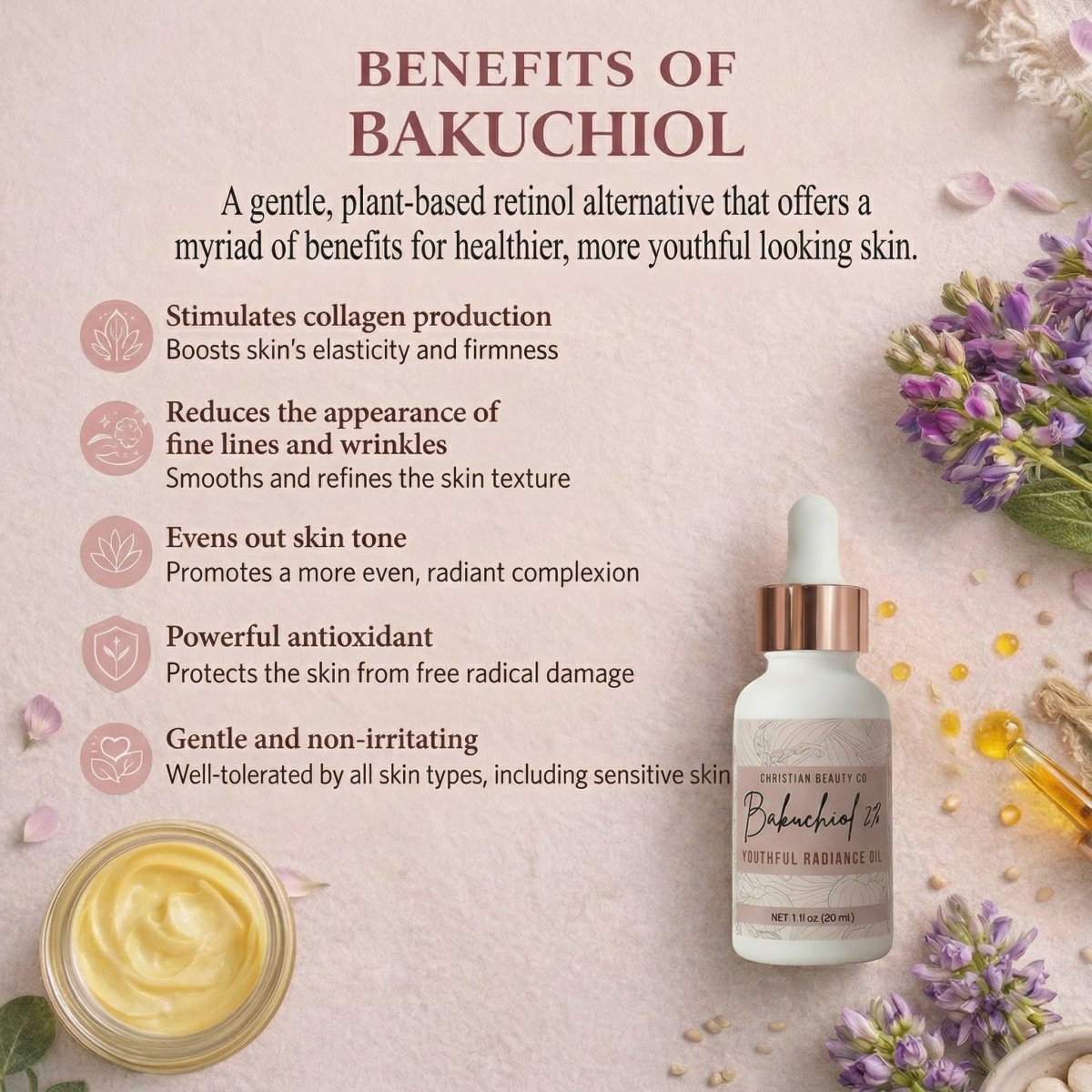 Bakuchiol 2% Youthful Radiance Oil (1 fl oz)Oil