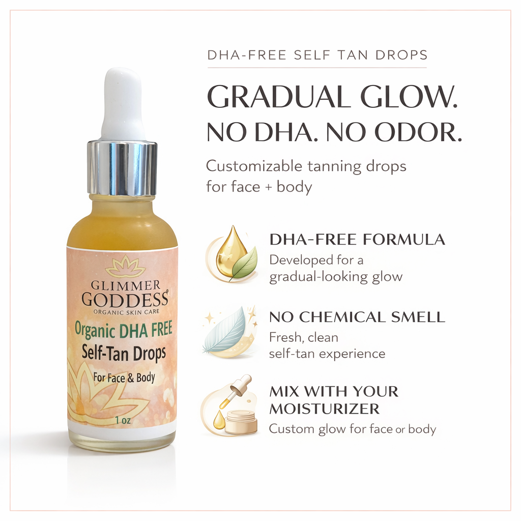Organic DHA‑Free Tanning Drops – Gradual, No‑Odor Glow-0