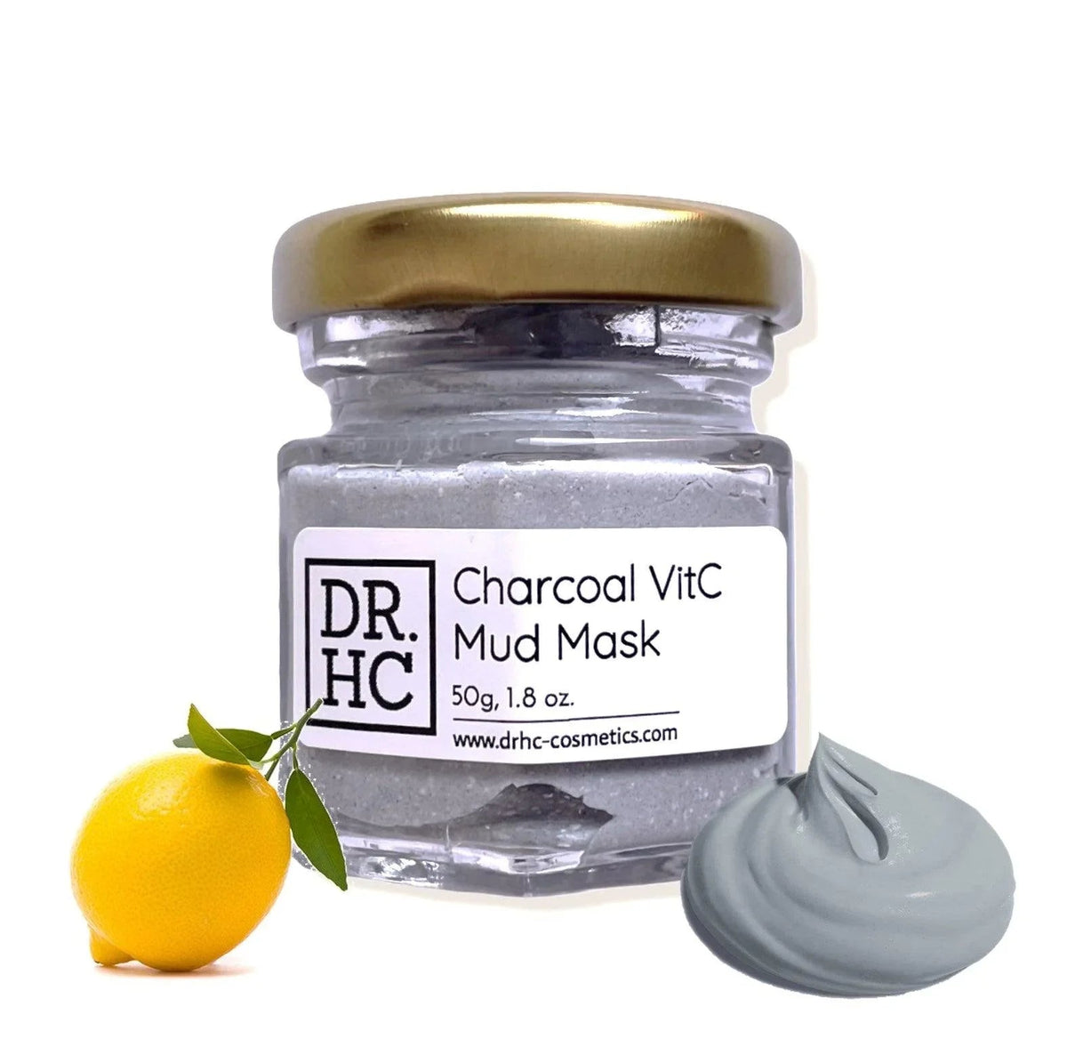 DR.HC Charcoal VitC Mud Mask (60g, 2.1oz) (Exfoliating, Skin brightening, Detoxifying, Pore Shrinking, Anti-black head...)-3
