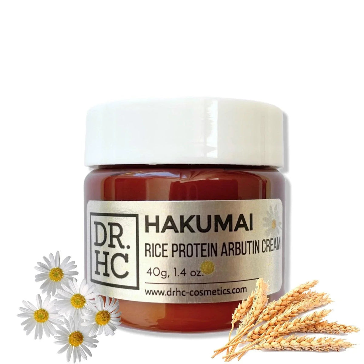 DR.HC Hakumai Rice Protein Arbutin Cream (25~40g, 0.9~1.4oz) (Skin brightening, Anti-acne, Anti-blemish, Anti-aging...)-1